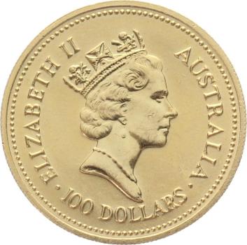 Australien 100 $ 1987 Nugget - 1 Unze Feingold